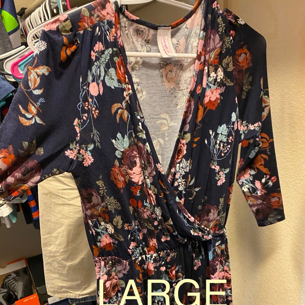 NanaMacs Comment Sold Floral Romper